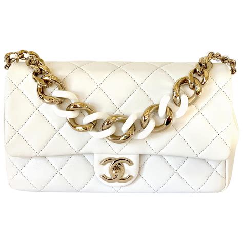 chanel white shoulder bag|chanel shoulder bag ioffer.